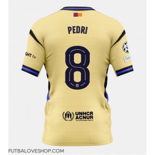 Dres Barcelona Pedri Gonzalez #8 Preč 2025-26 Krátky Rukáv